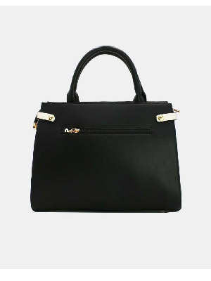 Tom et Eva  Sac à Main Chic Bicolores Black Apricot 30*13.5*20cm
