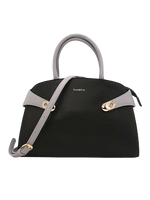 Tom et Eva Sac à Main Femme Bicolore Black Grey