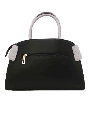 Tom et Eva Sac à Main Femme Bicolore Black Grey