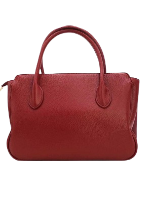 Tom et Eva Sac à Main Effet Cuir Grainé Rouge