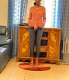 Top Bardot orange rouille