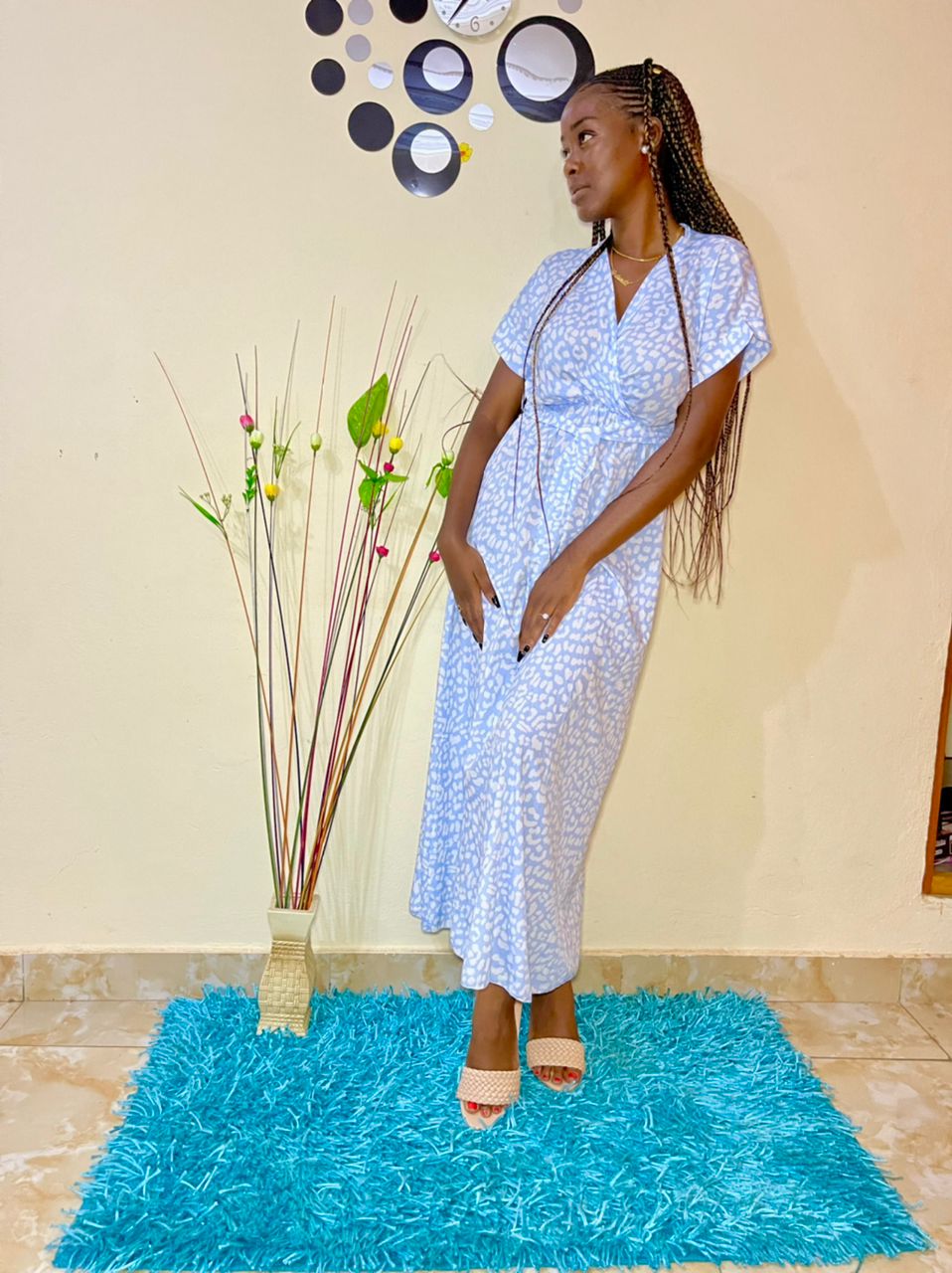 Longue robe Bleue