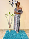Longue robe motif animal