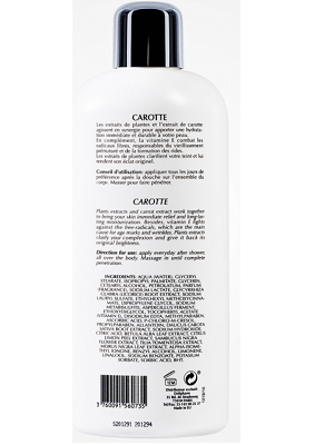 PR.FRANÇOISE BEDON Gamme Carotte Lait eclaircissant 500 ml
